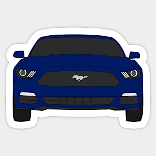 Ford Mustang Front End Deep Impact Blue Sticker